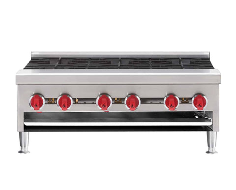 American Range ARHP-36-6 36" Hot Plate w/ 6 Burner, Countertop, Gas