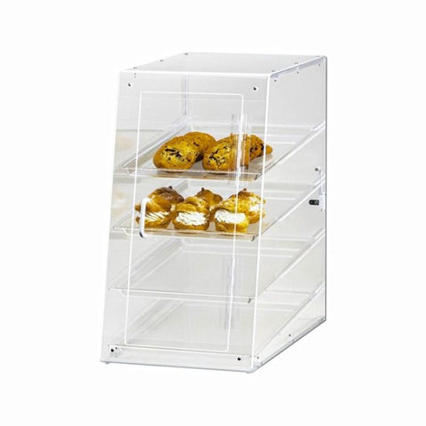 Cal-Mil 1012 Classic 4-Tier U-Build Display Case, Attendant Serve, Clear Acrylic