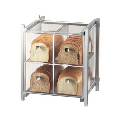 Cal-Mil 1146-74 4 Drawer Bread Case - Silver