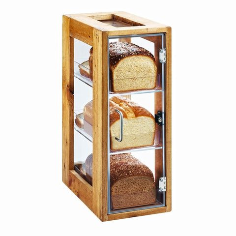 Cal-Mil 1204-99 Madera 3 Tier Rustic Pine Bread Display Case