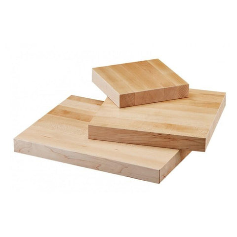Cal-Mil 3055-88-71 8" Square Maple Block / Cutting Board - 1.5"H, maple wood