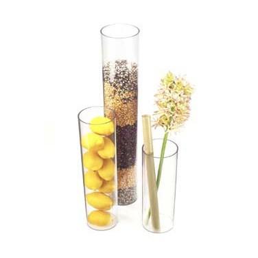Cal-Mil 872-24 4" X 24" Round Clear Acrylic Accent Display Vase
