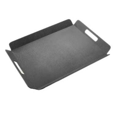 Cal-Mil 958-2-13 Stackable Room Service Tray, 16 X 13", Black ABS