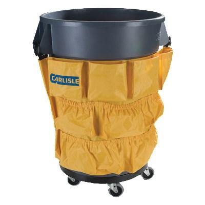 Carlisle 3691704 Waste Container Tool Caddy Bag - Nylon, Yellow