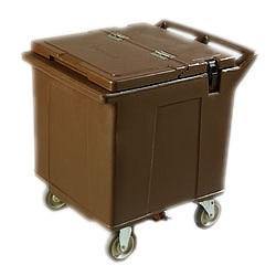 Carlisle IC225001 Brown Cateraide 125 Lb. Mobile Ice Caddy
