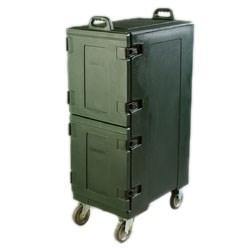 Carlisle PC600N08 Cateraide Forest Green Insulated Food Pan Carrier, 25" X 17" X 50" - Holds 10 Pans