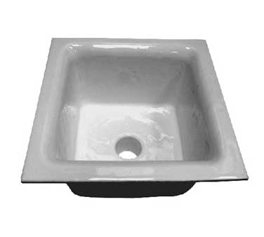 GSW USA FS-1263 Floor Sink, 12" x 12" x 6", 3" drain with drain strainer
