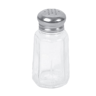 Thunder Group GLTWPS002 1-1/4 oz Paneled Glass Salt/Pepper Shaker