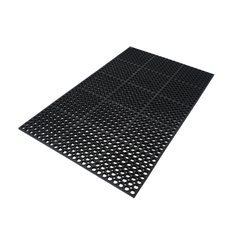 Axia Happy Mat AFD366034B Premium Anti-fatigue Floor Mat, 36" x 60", 3/4" thick, general purpose, rubber, black, NFSI certified