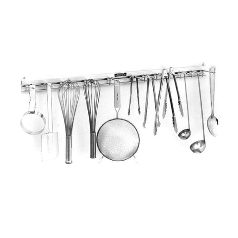 H.A. Sparke SRK-18 Snap Rack Utensil Rack, 18", wall mount, satin finish, anodized aluminum, Made in USA