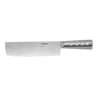 Winco KC-501 Chinese Cleaver, 8" x 2-1/4" blade, with steel handle, stainless steel blade, NSF