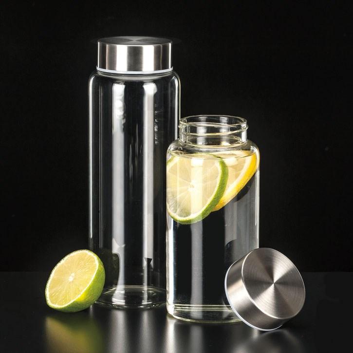 Libbey® Kinetix 33 oz Glass Water Bottle with Lid