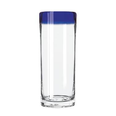 Libbey 92304 Aruba 16 oz. Zombie Glass With Cobalt Blue Rim