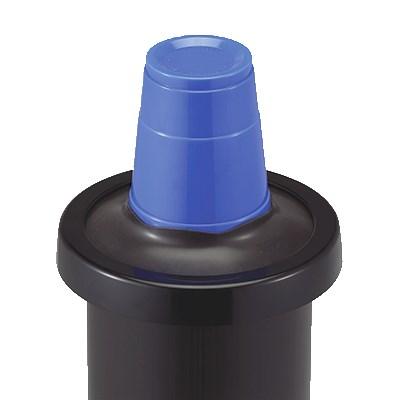 San Jamar C2410CBK EZ-Fit In-Counter Cup Dispenser, 23-1/4"L Tube, NSF
