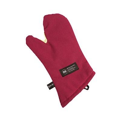 San Jamar KT0218 Cool Touch Flame Mitts, 17" Length, Red, NSF