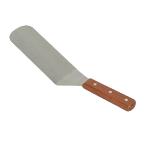 Thunder Group SLTWBT006 Turner, solid, 6" round blade, 12-1/2" OA length, wood handle, stainless steel