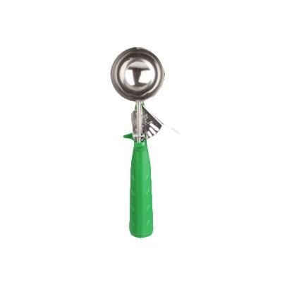Thunder Group SLDS212P 2-2/3 Oz Ice Cream Disher #12 One-Piece Color-Coded Handle Green
