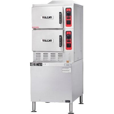 Vulcan C24GA10 PS (10) Pan Gas Convection Powersteam Series Steamer on Cabinet Base, 208v/3ph