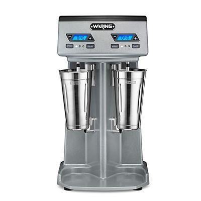 Waring WDM240TX Drink Mixer Double Spindle 3-Speed with Timer, 120V