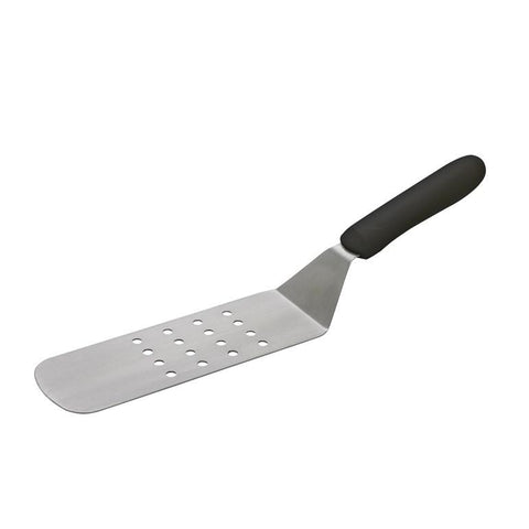 Winco TKP-91 Perforated Flexible Turner with Offset, Black Polypropylene Handle, 8-1/4” x 2-7/8” Blade