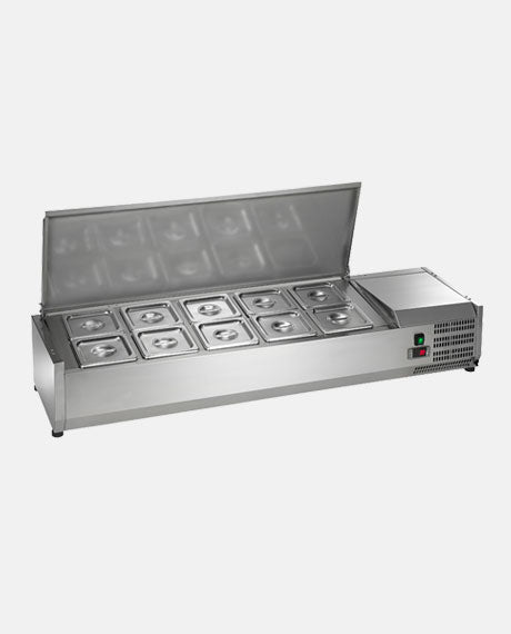 Restaurant Equipment &gt; Refrigeration Equipment &gt; Commercial Storage &amp; Ice Cream Freezers &gt; Refrigerated Ice Cream Toppings Rail