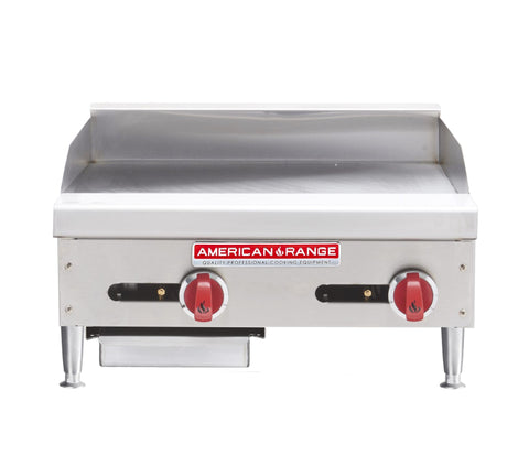 American Range ARMG-24 24" Griddle, Manual, 1" Thick Steel Plate, Countertop, Gas