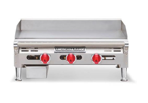 American Range ARMG-48 48" Griddle, Manual, 1" Thick Steel Plate, Countertop, Gas