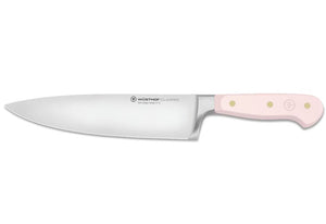 Wusthof 1061700420 Classic Chef's Knife, 8", forged, high carbon stainless steel blade, riveted pink sea salt handle, Made in Germany