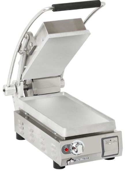 Star PST7A-120V Pro-Max 2.0® Sandwich Grill (7.5"W x 14.2"D), Aluminum, Made in USA