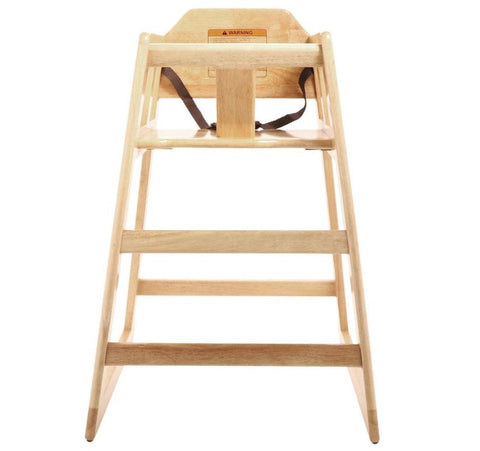 GET HC-100-MOD-N2 Natural Wood High Chair