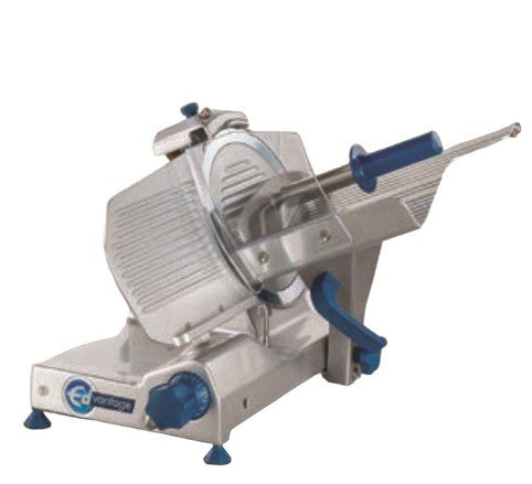 Edlund EDV-10C Manual Meat Slicer with 10" Blade, Gravity Feed, Belt Driven, Aluminum/Stainless Steel, 1/3 hp