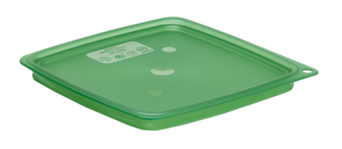 Cambro SFC2FPPP265 CamSquare FreshPro Cover for 2 and 4 Qt. Food Storage Containers, Polyethylene, Green Lid