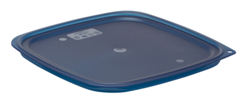 Cambro SFC12FPPP267 CamSquare FreshPro Cover for 12, 18 and  22 Qt. Food Storage Containers, Polyethylene, Blue Lid