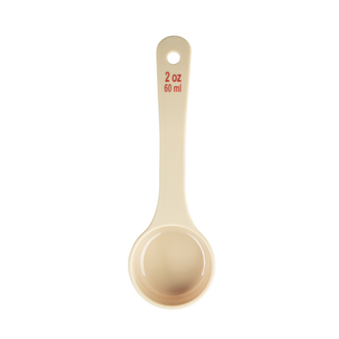 TableCraft Products 10642 2oz Solid Portion Spoon, Short Handle, Polycarbonate, Beige