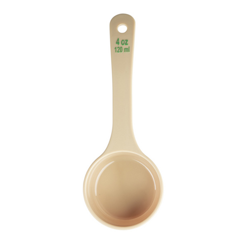 TableCraft Products 10650 4oz Solid Portion Spoon, Short Handle, Polycarbonate, Beige