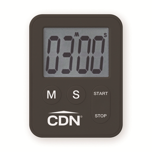 CDN TM28-BK Mini Digital Kitchen Timer with Easy to Read Display and Magnetic Back, 100 Minute Maximum, Black