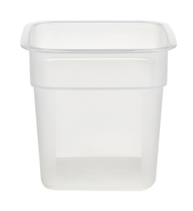 Cambro 1SFSPROPP190 1 Qt CamSquare FreshPro Food Container, Polypropylene, Translucent