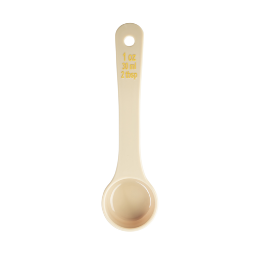 TableCraft Products 10638 1oz Solid Portion Spoon, Short Handle, Polycarbonate, Beige