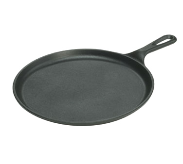 Lodge L9OG3 Induction Griddle, 10-1/2" dia. x 1/2" Deep, Cast Iron , Made in USA