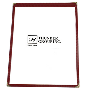 Thunder Group PLMENU-1MA 1-Page MENU COVER, Maroon
