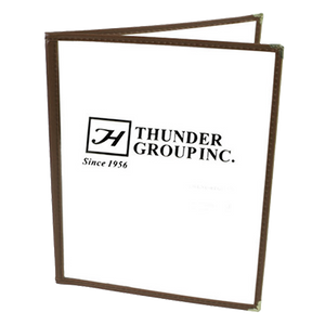 Thunder Group PLMENU-2BR 2-Page MENU COVER, Brown
