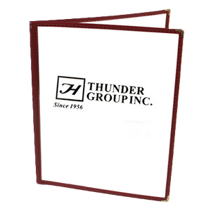 Thunder Group PLMENU-2MA 2-Page MENU COVER, Maroon