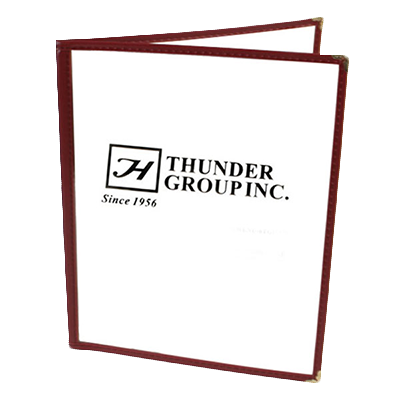 Thunder Group PLMENU-2MA 2-Page MENU COVER, Maroon