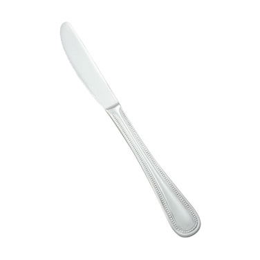 Winco 0005-08 Dinner Knife 8-3/4", Heavy Weight, Stainless Steel, Dots Style