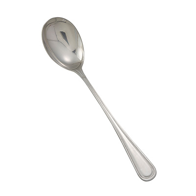 Winco 0030-23 Solid Serving Spoon 11-1/2", Stainless Steel, Extra Heavy Weight, Shangarila Style