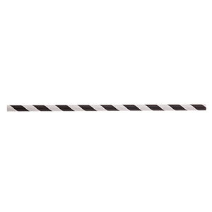 TableCraft Products 100111 Cocktail Straws 5-3/4"L, 6mm Thick, Paper, Black Striped
