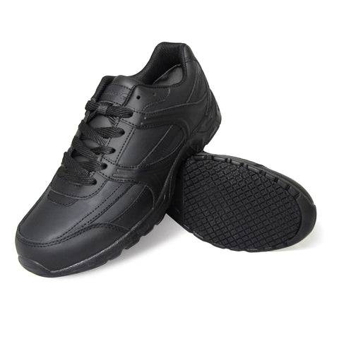 Genuine Grip 1110 Women's Athletic Style Slip Resistant Work Shoes, Black