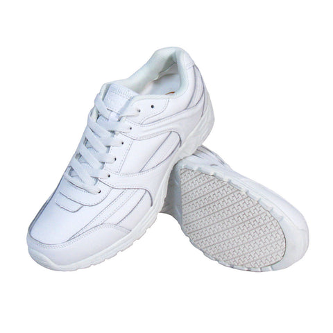 Genuine Grip 1115 Women's Athletic Style Slip Resistant Work Shoes, White