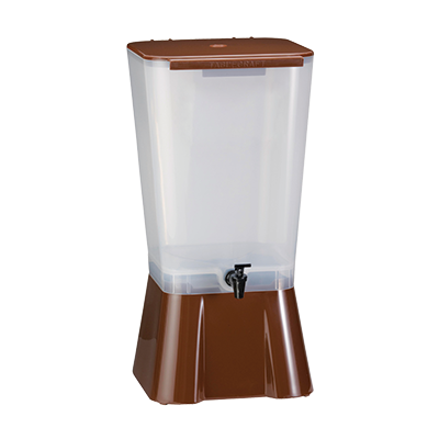 TableCraft Products 1054 Single Beverage Dispenser - 5 Gallon, Polypropylene Brown, NSF