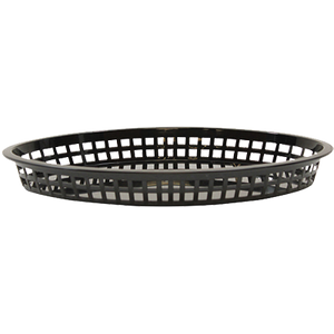 TableCraft Products 1086BK Texas Platter Oval Basket, Black